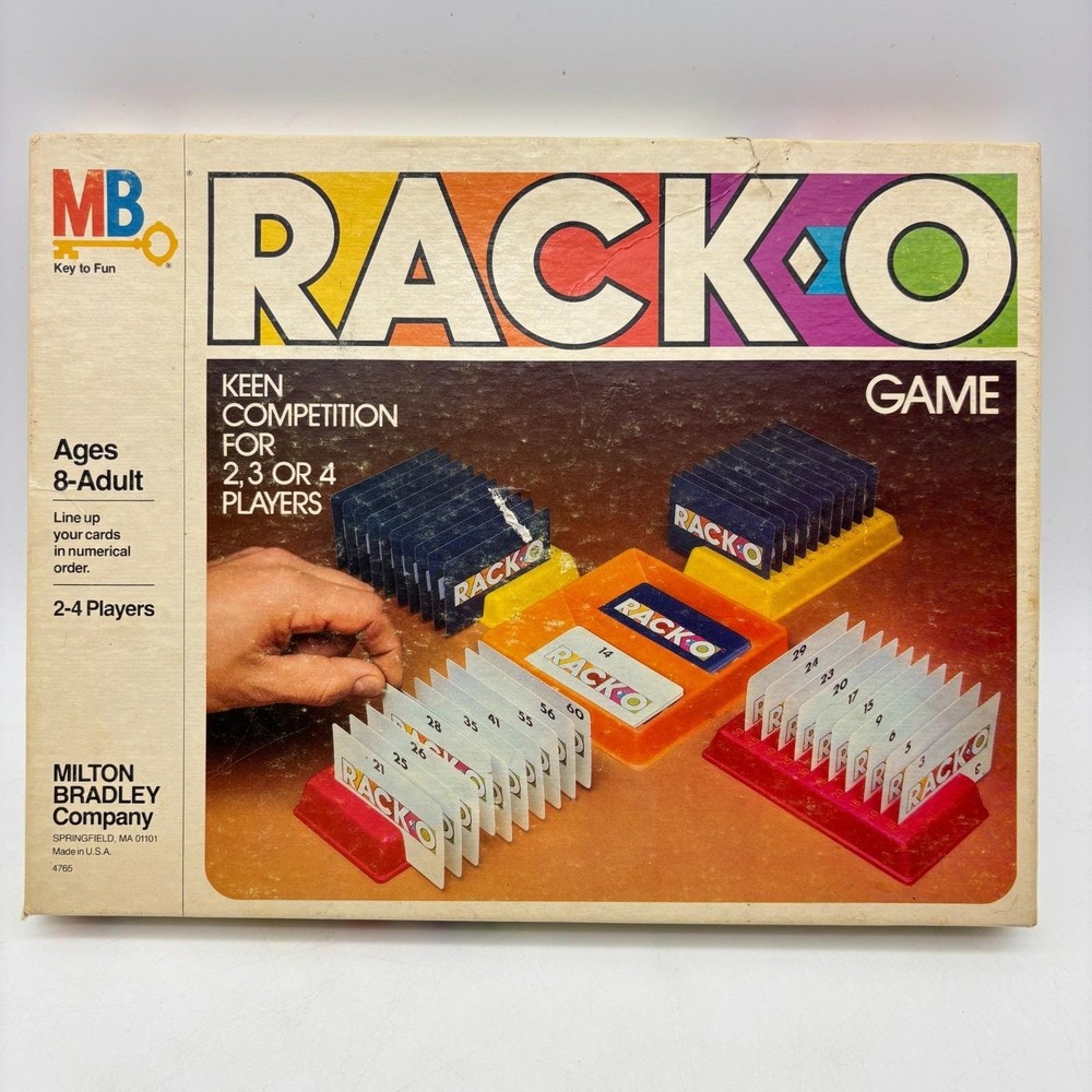 VINTAGE Rack O Card Game COMPLETE Milton Bradley 1980 Racko Numbers